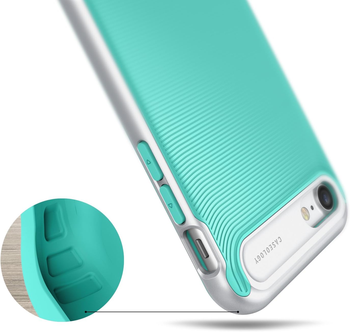 Caseology Wavelength for Apple iPhone 8 Case (2017) / for iPhone 7 Case (2016) - Mint Green
