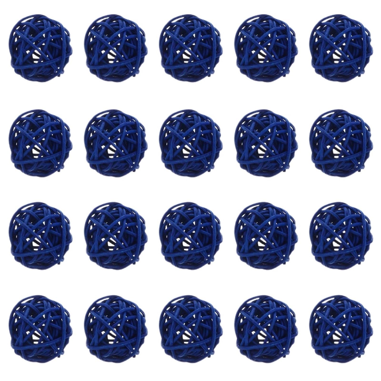ZUXWUX 20Pcs Rattan Balls For Party Backdrop Home Decor Craft Display