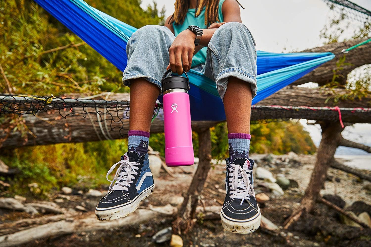 Hydro Flask 16 oz Wide Mouth Bottle with Flex Sip Lid Carnation : Everything Else