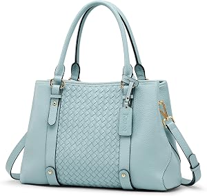Kattee Women Soft Genuine Leather Satchel Bags Top Handle Crossbody Purses and Handbags Totes Shoulder Hobo
