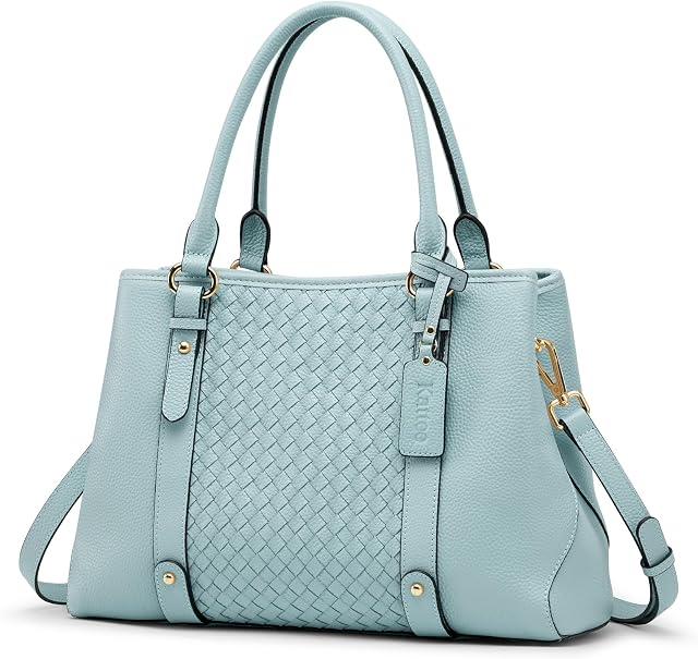 Kattee Femmes Soft cuir véritable Sacs de sac à main Poignée supérieure Carrosseries et sacs à main Totes épaule Hobo