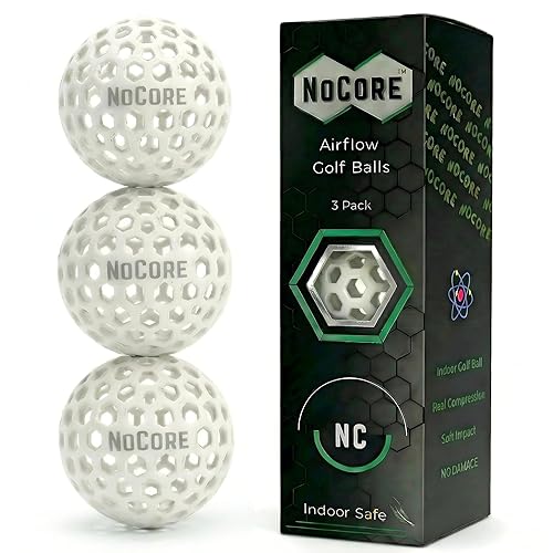 NOCORE Airless Golf Balls for Indoor Short Game Practice -