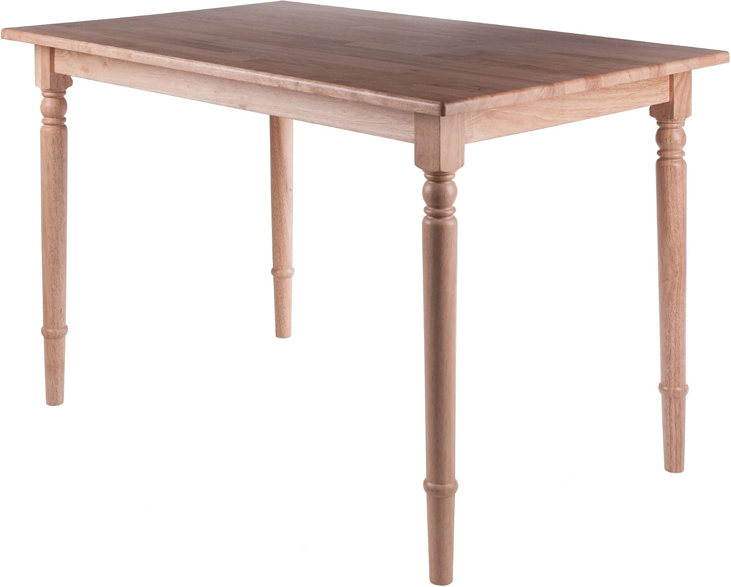 Ergode Wood Ravenna Dining Table - Vintage Charm, Solid Wood, Natural Finish - Seats 4, 47" Width - Farmhouse Style - Easy Assembly - Dimensions: 30.3" H x 47.2" W x 30.3" D