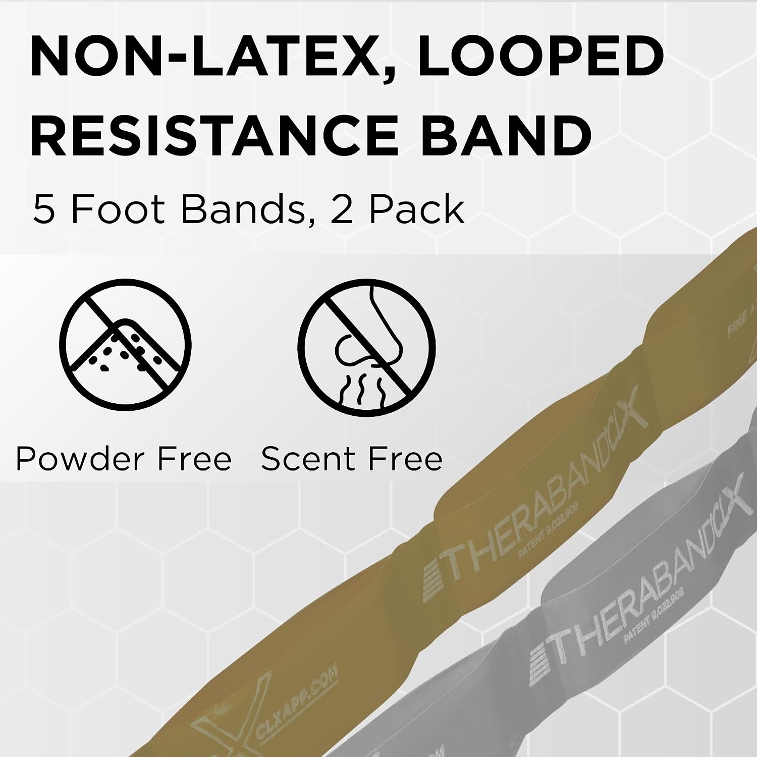 THERABAND CLX Resistance Band with Loops, Fitness Band for Home Exercise and Workouts image 3