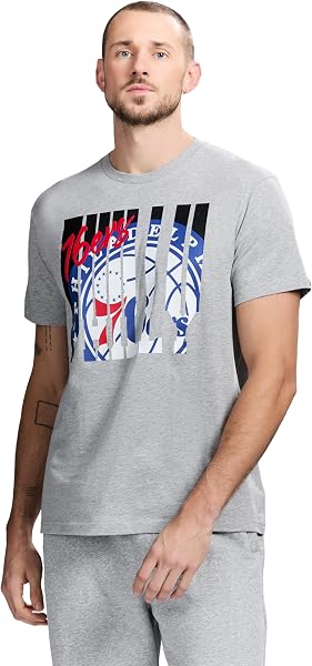 Game 7 NBA Mens Game 7 X NBA Officially Licensed Mens Graphic Short Sleeve Lightweight Crew Neck Cotton Team T-Shirt