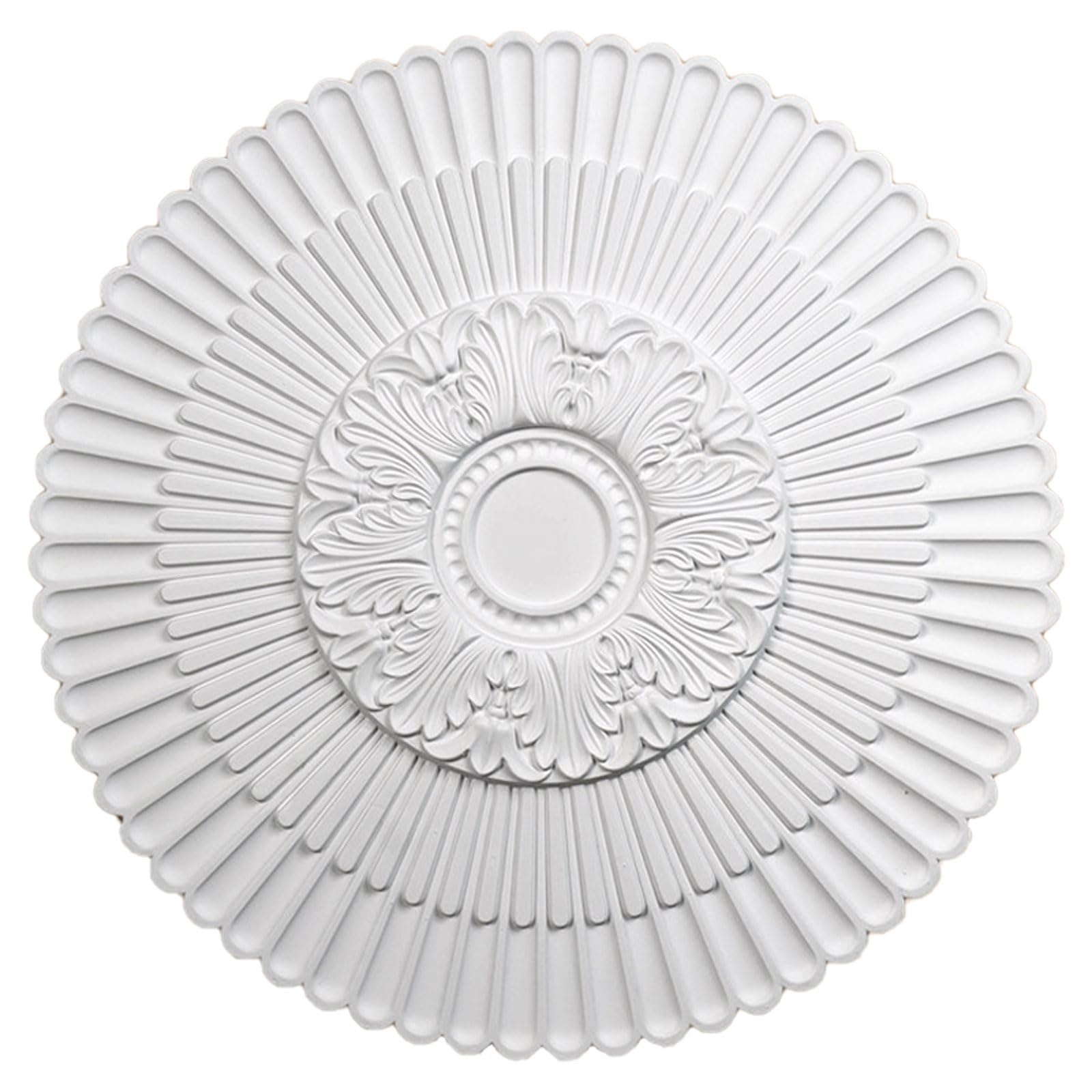 Foelanne White D Round Ceiling Light Medallion White Multiple Sizes(,40Cm)