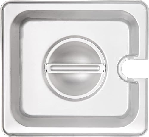 Miniatura 2 de CFS 607160CS DuraPan - Cubierta con mango ranurado de acero inoxidable de seis tamaños para alimentos paquete de 6