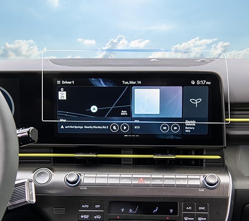 SHAOHAO 2 protectores de pantalla para Hyundai Kona 2024 2025 compatibles con accesorios Hyundai Kona 2024 2025 (SE/SEL/N Line/Limited) 12.3