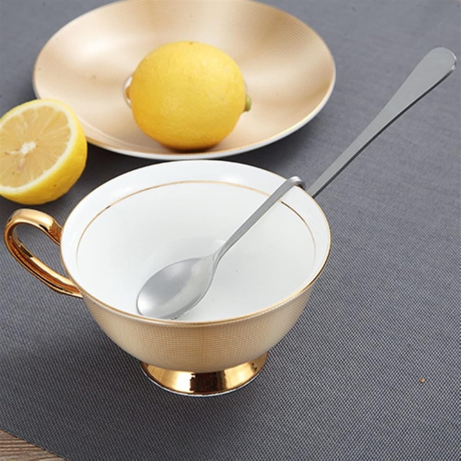 Coffee Scoops 1pc Stainless Steel Coffee Spoon Creative Hang On Teaspoon Dessert Stirring Grains Milk Tea Scoop Wedding Gifts Tableware