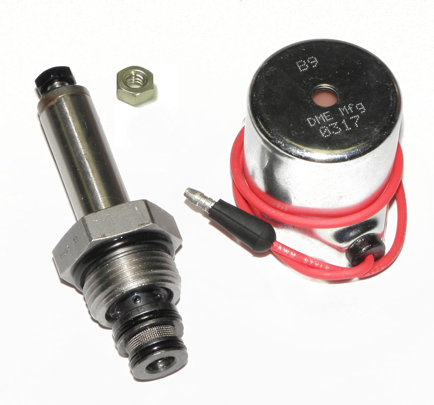 DME Mfg 15697, Meyer B Valve Assembly, Valve, 15698, Coil, 15382, for E47, E57, E60 Pumps, Aftermkt, Optional 18-8 Stainless Steel Nut Inclu...