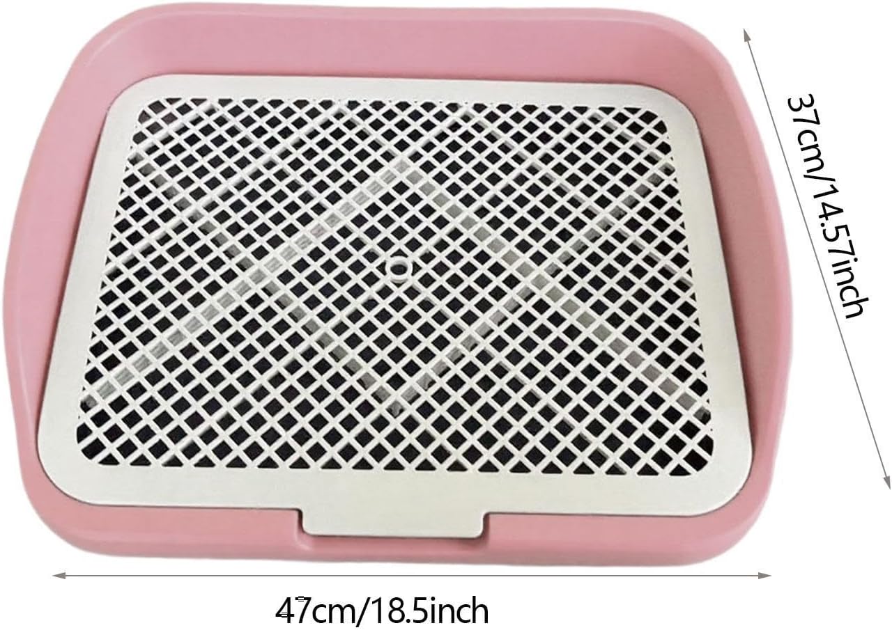 Dog Toilet Training, Toilet Puppy Pad Holder, Non-Slip, with Column, Dog Pee Holder, Training Pad for, Home, Dorm, Pink