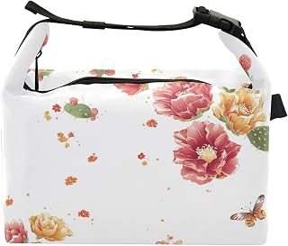 Beauty - Bolsa de almuerzo térmica térmica para profesores, color blanco, para viajes al aire libre