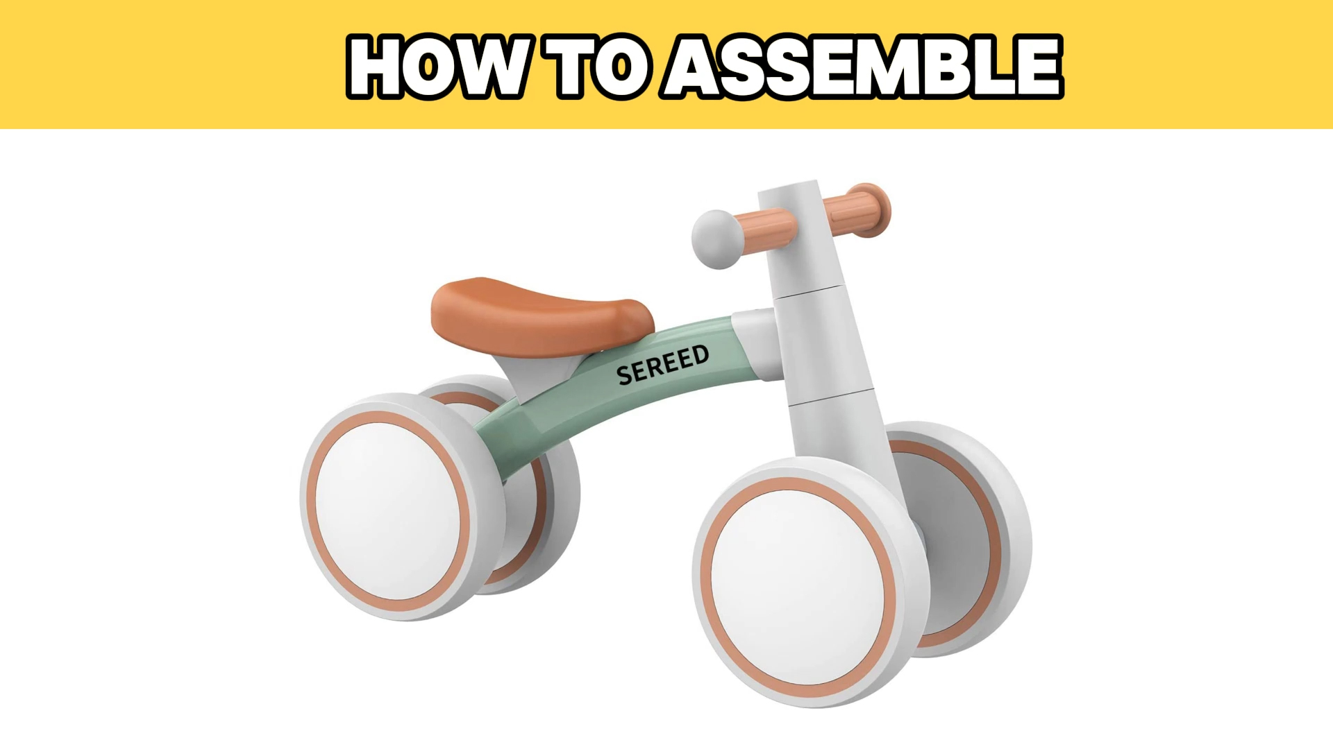SEREED Baby Balance Bike for 1 Year Old Boy Girl, First Birthday Gift Toy