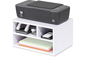 FITUEYES Printer Stand with Storage for Desktop, 2 Tiers