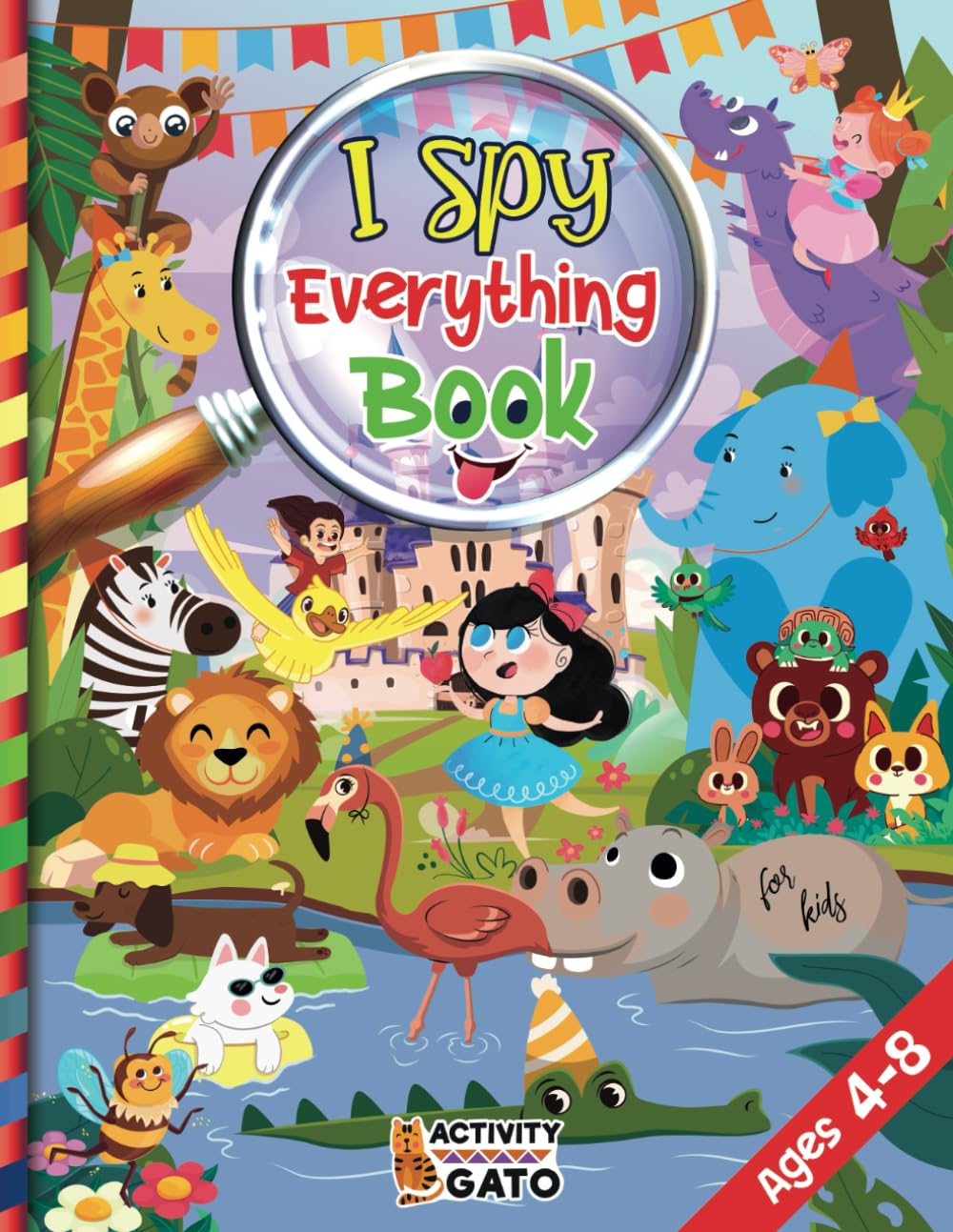 I Spy Everything for kids ages 4-8: Search and find Puzzles with fun Games and activities, seek Ocean Animals, Dinosaurs, Unicorn, Outer Space and ... (Search and Find Books for kids)