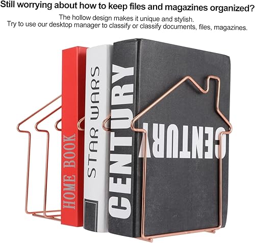 Miniatura 3 de TEHAUX Organizador de archivos de hierro de sección para oficina en casa, clasificador de archivos de escritorio, diseño creativo para una fácil