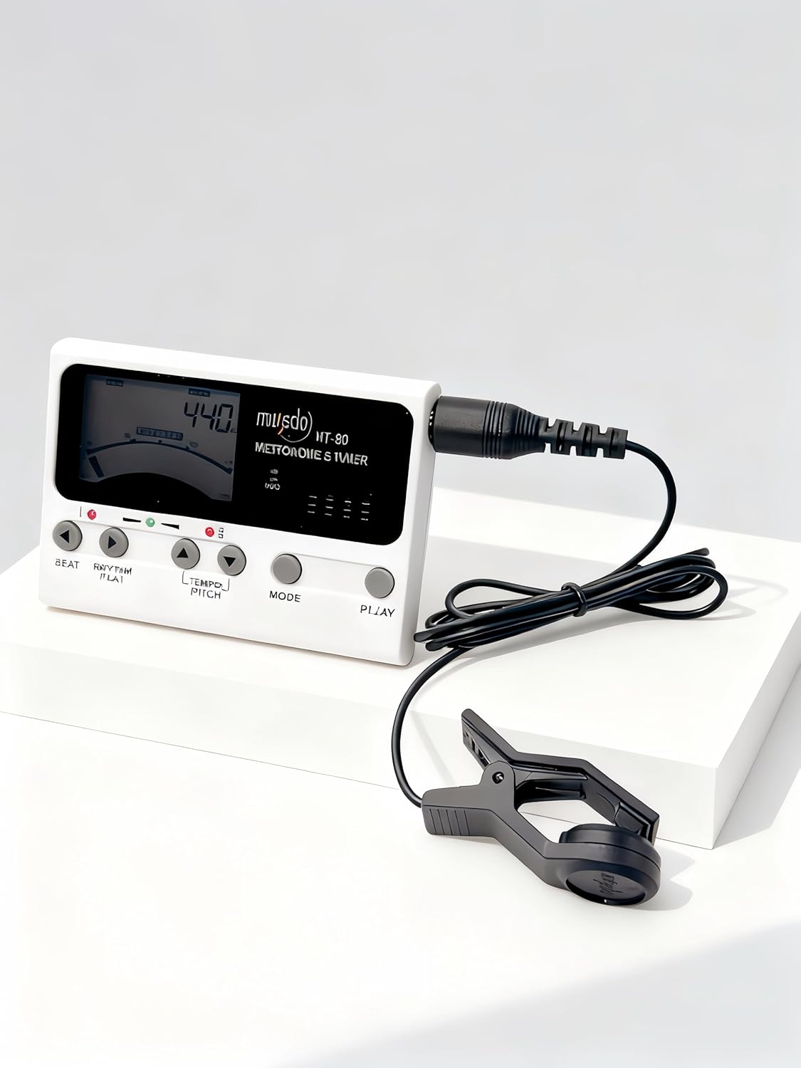 3-in-1 Digital Metronome, Tuner & Tone Generator for Guitar, Bass, Violin & Ukulele. 0.1Hz Precision, 5 Modes, Rechargeable, 30-280 BPM Beat Range. Professional Musician's Tool.