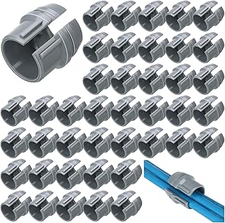 Copkim 100 Pcs Non Metallic Cable Connectors Wire Fixing Buckle, Labor Saving Snap Style Installation for Wiring, Single Cable 14/2-10/3 AWG, Two Cables 14/2-12/2-14/3 AWG, ETL Certified (1/2 Inch)