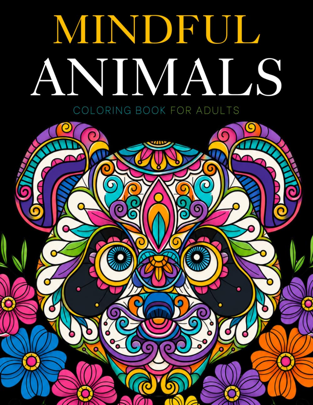 Mindful Animals - Colouring Book For Adults