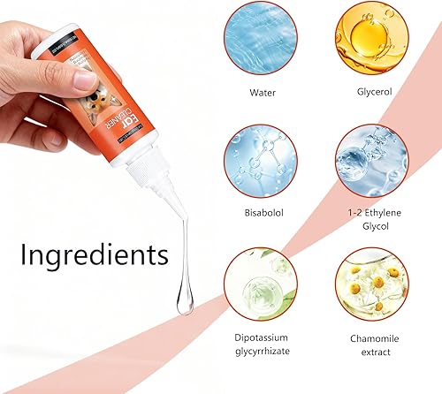 Miniatura 3 de FlowFish Limpiador de oídos de mascotas para perros, tratamiento de infección de oído, solución de limpieza de oídos de perro no irritante para