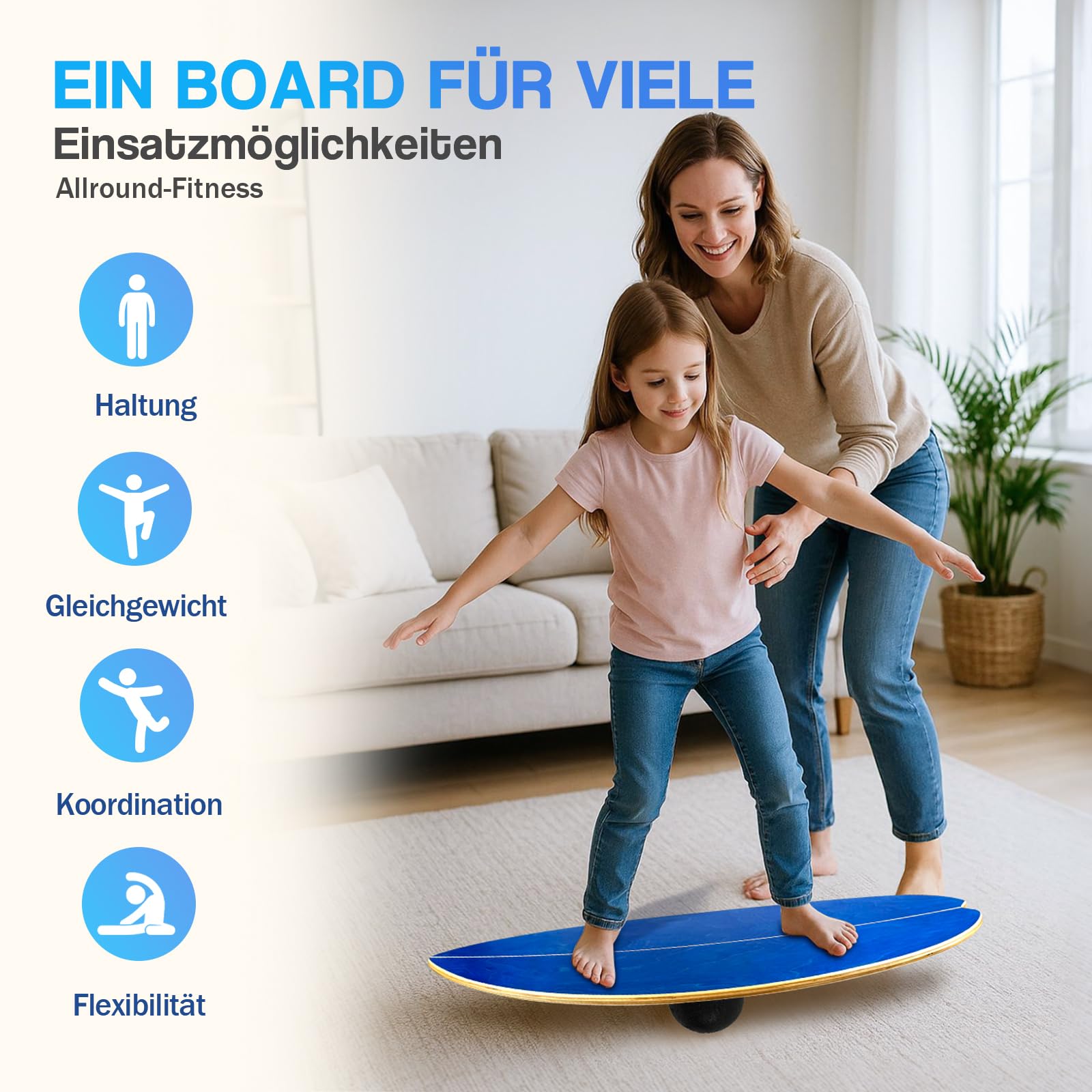 Kork Halbkugel Balance Board Zubehör aus Kork Balance Trainer für Yoga Pilates Koordinationstraining Rutschfest für Erwachsene