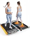 FUNRAY Versatile Walking Pad Treadmill with Incline - Dual-Sided Under Desk Treadmill with Foot Massage,2 in 1 Walking Machine for Home/Office with 330LBS Weight Capacity