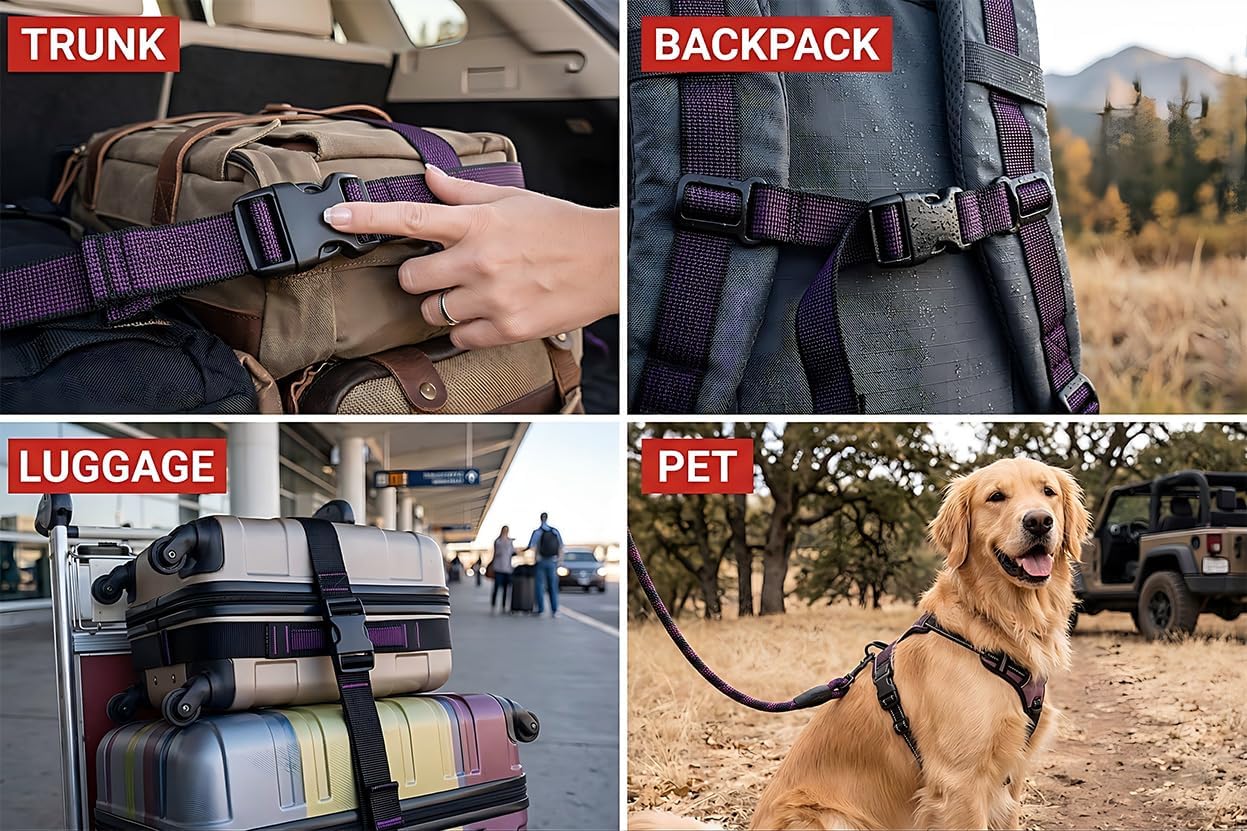 5/8" Black Plastic Side Release Buckle Curved Quick Release for DIY Bracelets, Backpacks, Dog Collars & Tactical Gear