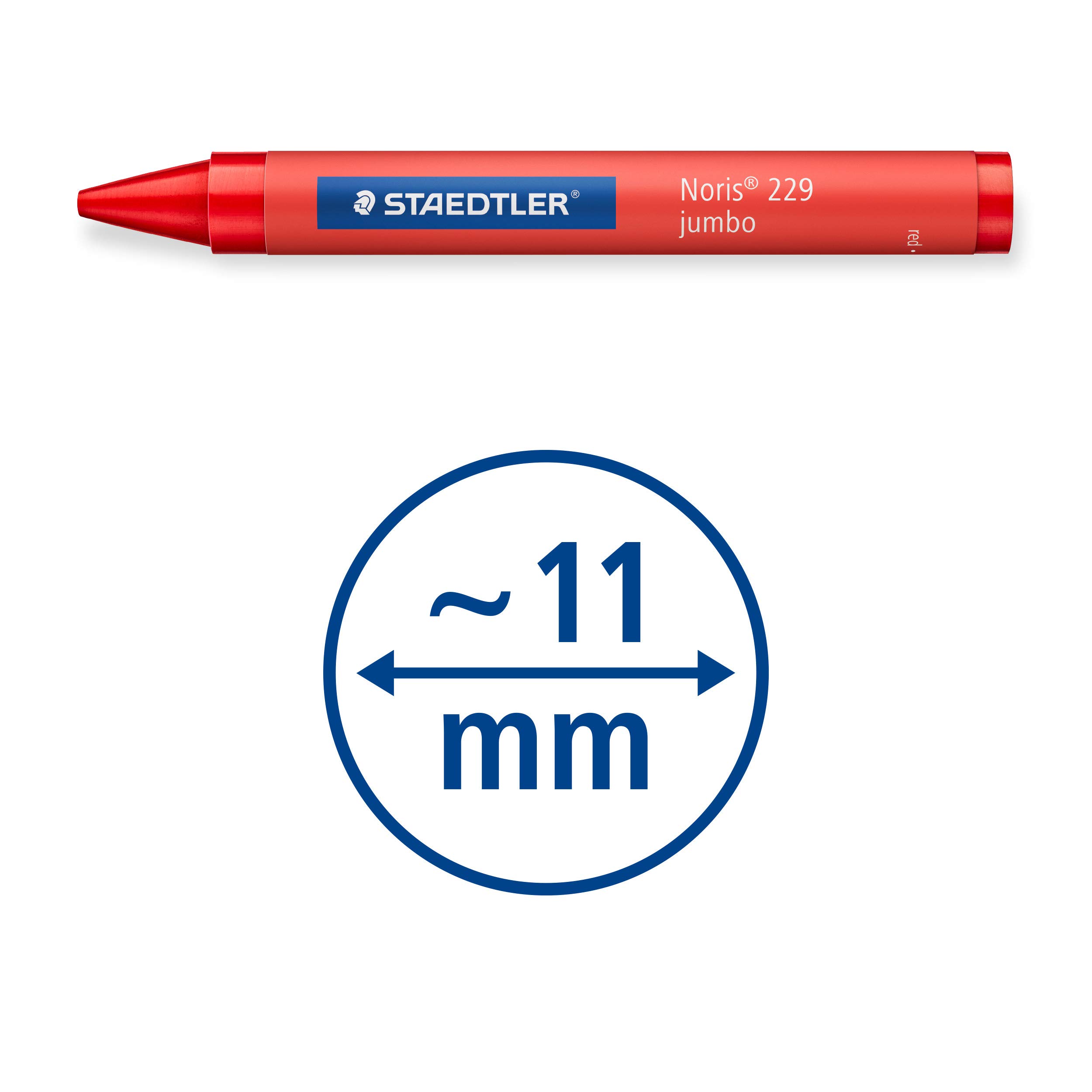 Staedtler 229 NC12 Pastello a Cera, 11 mm, 12 Pezzi