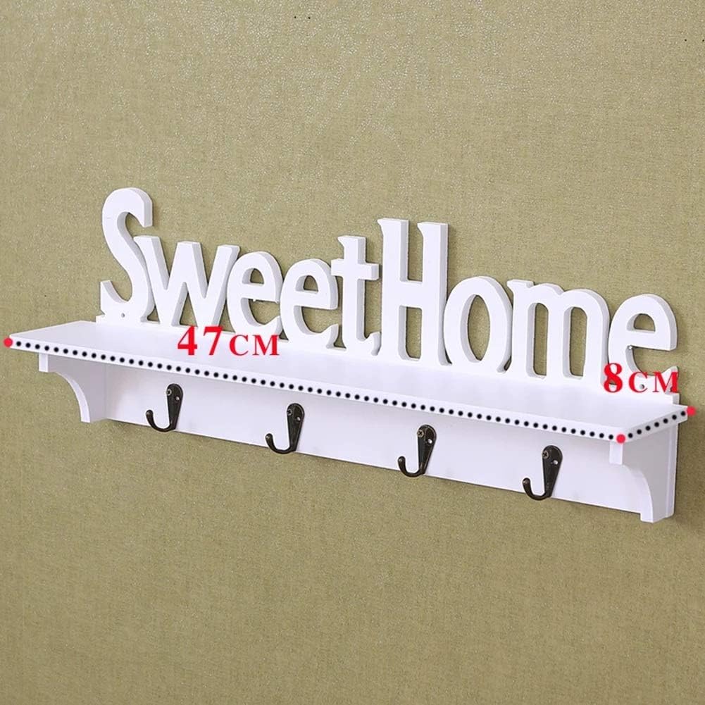 Sweet Home Wall Hooks Key Holder Storage Rack Shelf Kitchen Bathroom Organizer Keys Hook