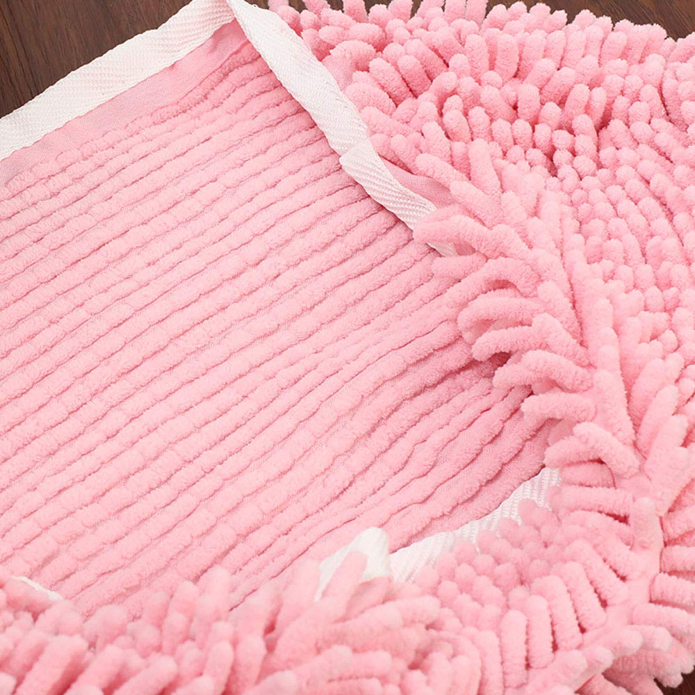 Serviette de Bain Absorbante pour Animaux Serviette en Microfibre Chenille pour Petits Moyens Chiens et Chats 46x20cm