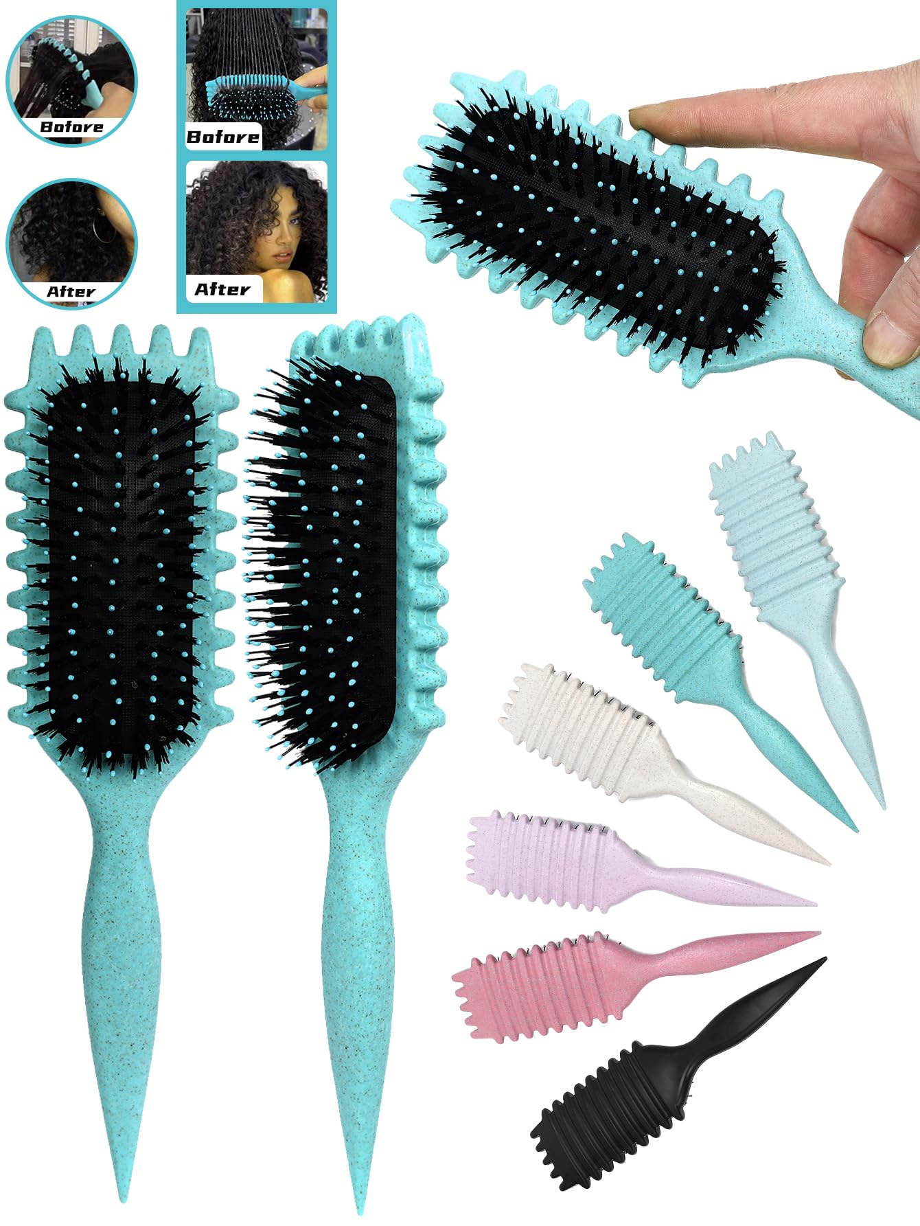Curl Defining Brush, New Vented Hair Brush, Curly Hair Brush - Image 2