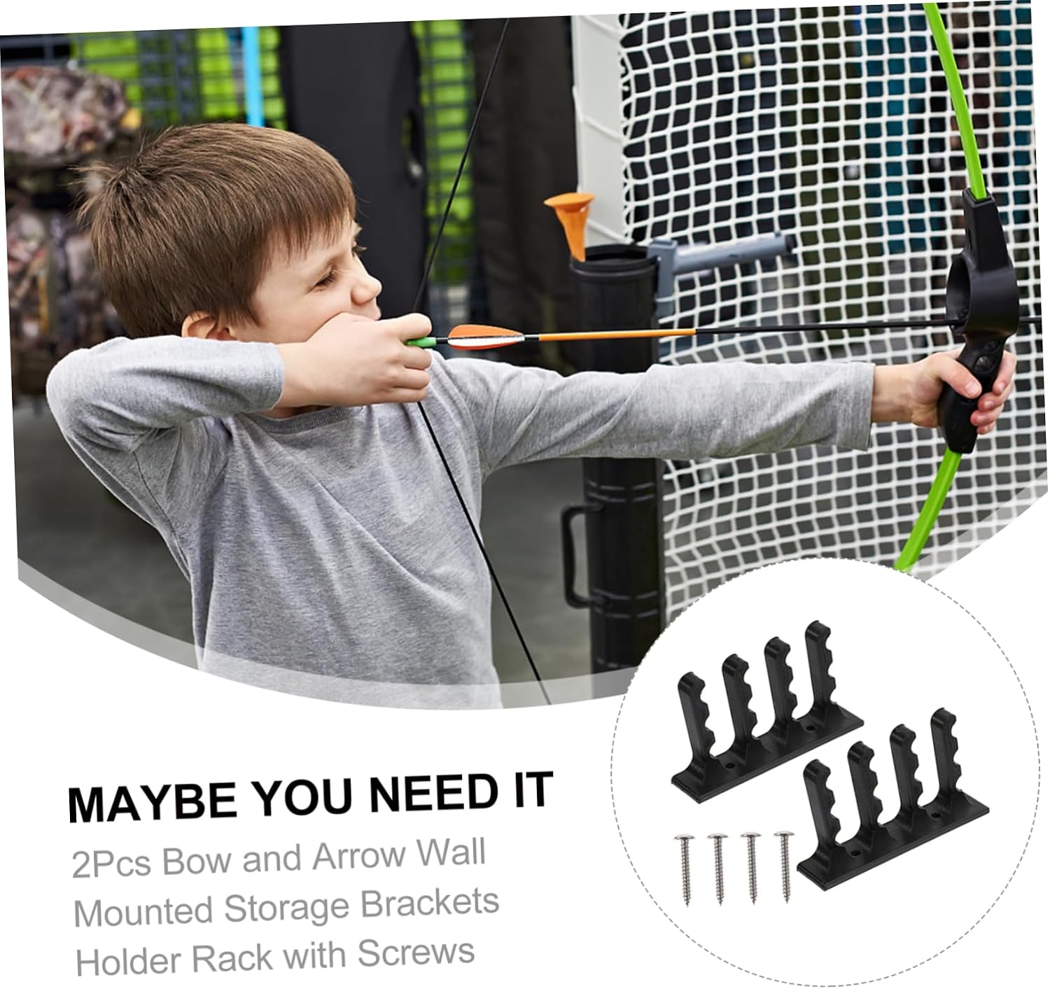 SUPVOX 2pcs Arrow Wall Hanging Bracket Bow Holder Wall Bow Bracket Bow Arrow Bracket Bow Rack Bow Arrow Hanger