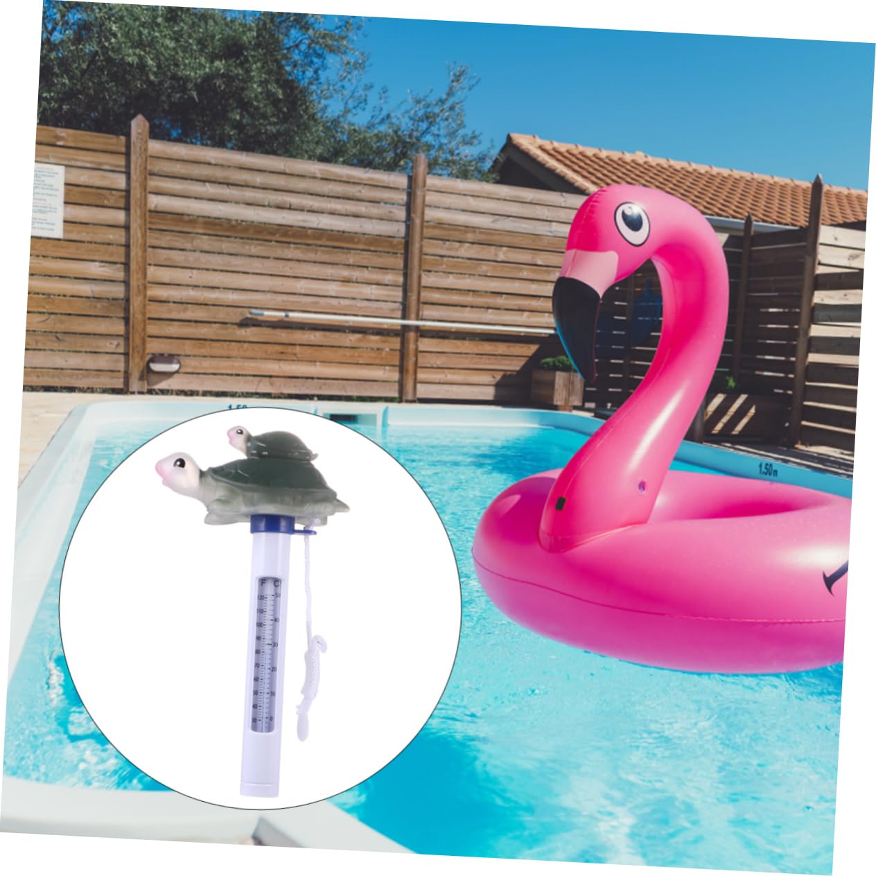 Mipcase 3pezzi Termometro Per Piscina Forma Di e Resistente Monitoraggio Della Temperatura Per Vasche Da Bagno Spas e Acquari Per Animali Domestici