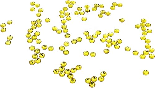 Miniatura 3 de Preciosa Viva Rhinestones - Sin Hotfix Flatback - Citrino - SS16 (0.157 in) - Elige tu cantidad (72)