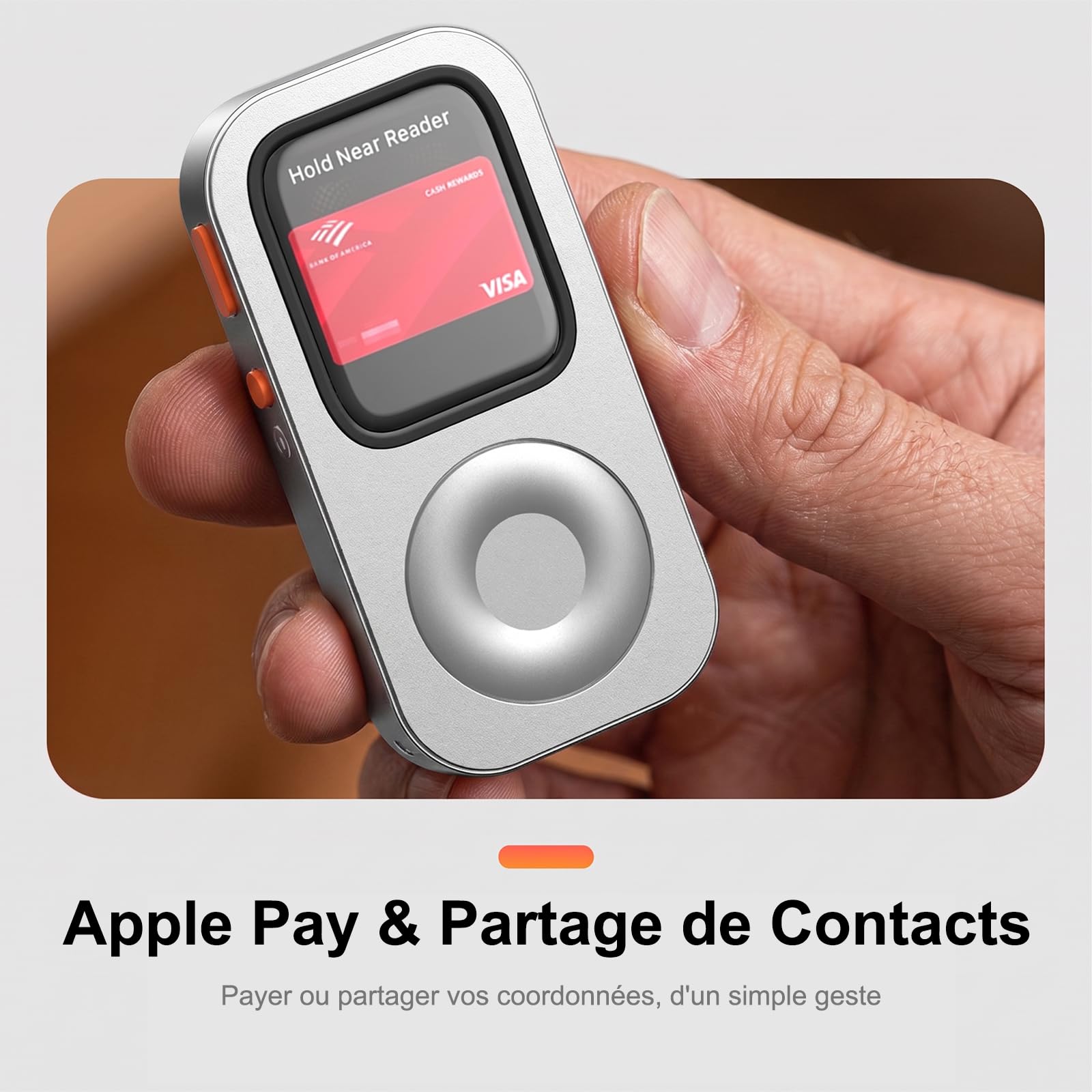 Coque de Protection en Alliage d'Aluminium Style Rétro iPod pour Apple Watch Series 7/8/9, avec Molette de Clic, Kit Music Player Compatible avec AirPods, pour iWatch 45 mm