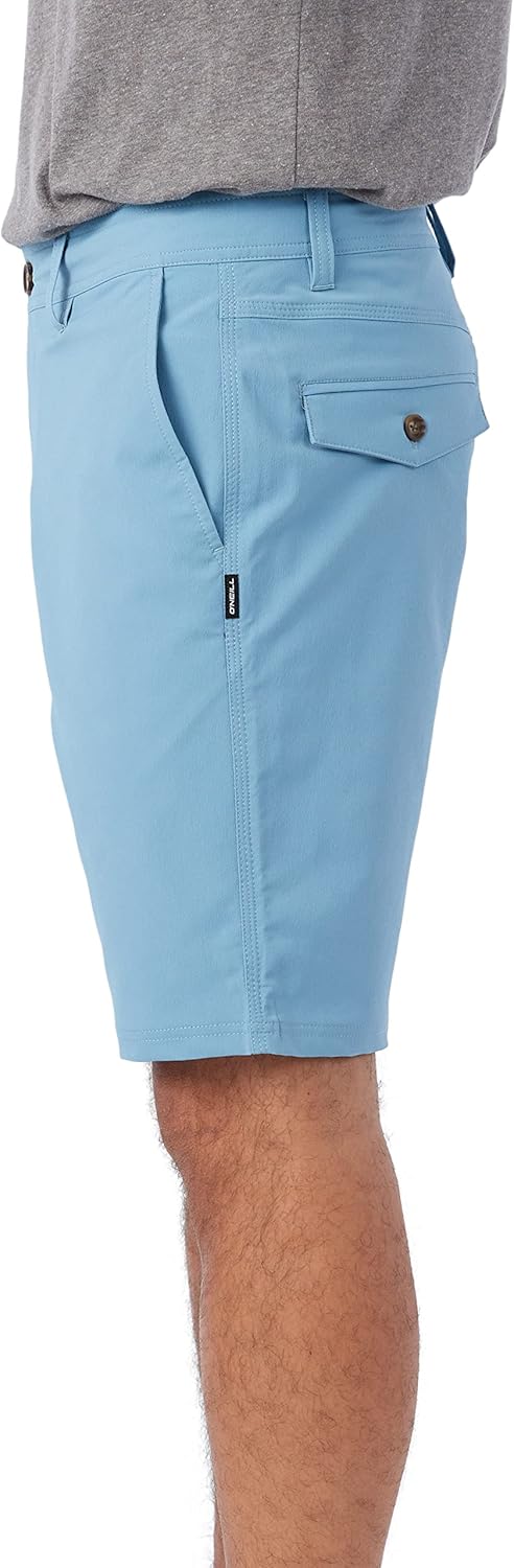 O'NEILL Men's 20 Inch Twill Stockton Hybrid Shorts -Water Resistant Mens Shorts with Quick Dry Stretch Fabric and Pockets