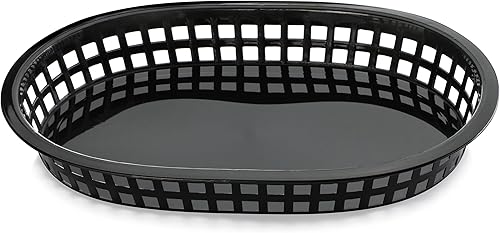 Miniatura 3 de New Star Foodservice 44041 Fast Food Baskets, 10.5 x 7 Inch, Set of 12, Black Negro