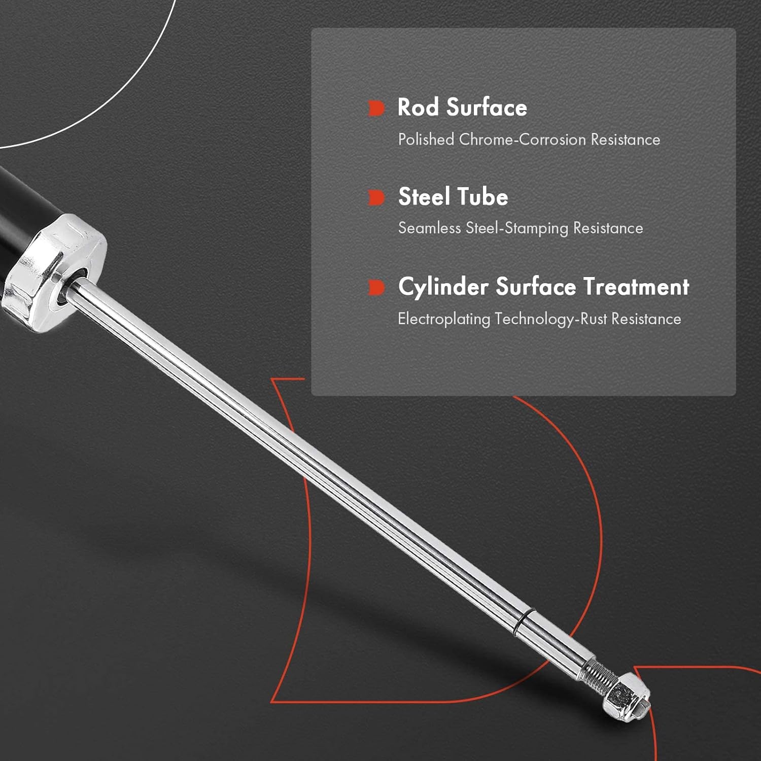 A-Premium Rear Shock Absorber Compatible with Buick Encore 2013-2022 & Chevrolet Trax 2013-2022, Driver and Passenger Side