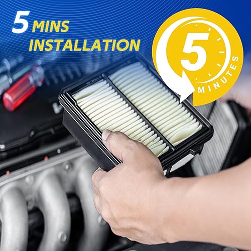 Miniatura 6 de Repuesto del filtro de aire del motor para Mazda 3 2019-2024, CX-30 2020-2023, CX-50 2020-2024, 3 Sport 2020-2024, compatible con CA12668