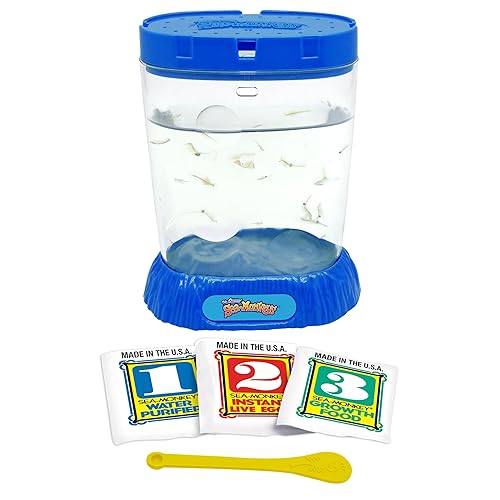 Miniatura 11 de Los monos marinos originales - Zoo oceánico - Kit de ciencia para criar tus propias mascotas - Incluye huevos, alimentos y purificador de agua, el