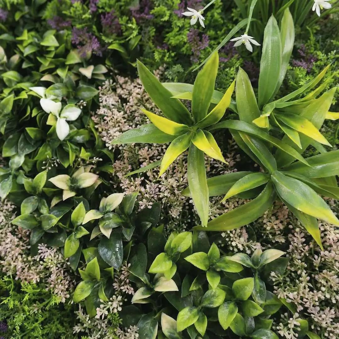 BLAINE - Giardino Verticale Artificiale Bali 100x100 cm per la Decorazione di Terrazze e Saloni con Foglie Realistiche di Alta Densità che Non Necessitano Manutenzione