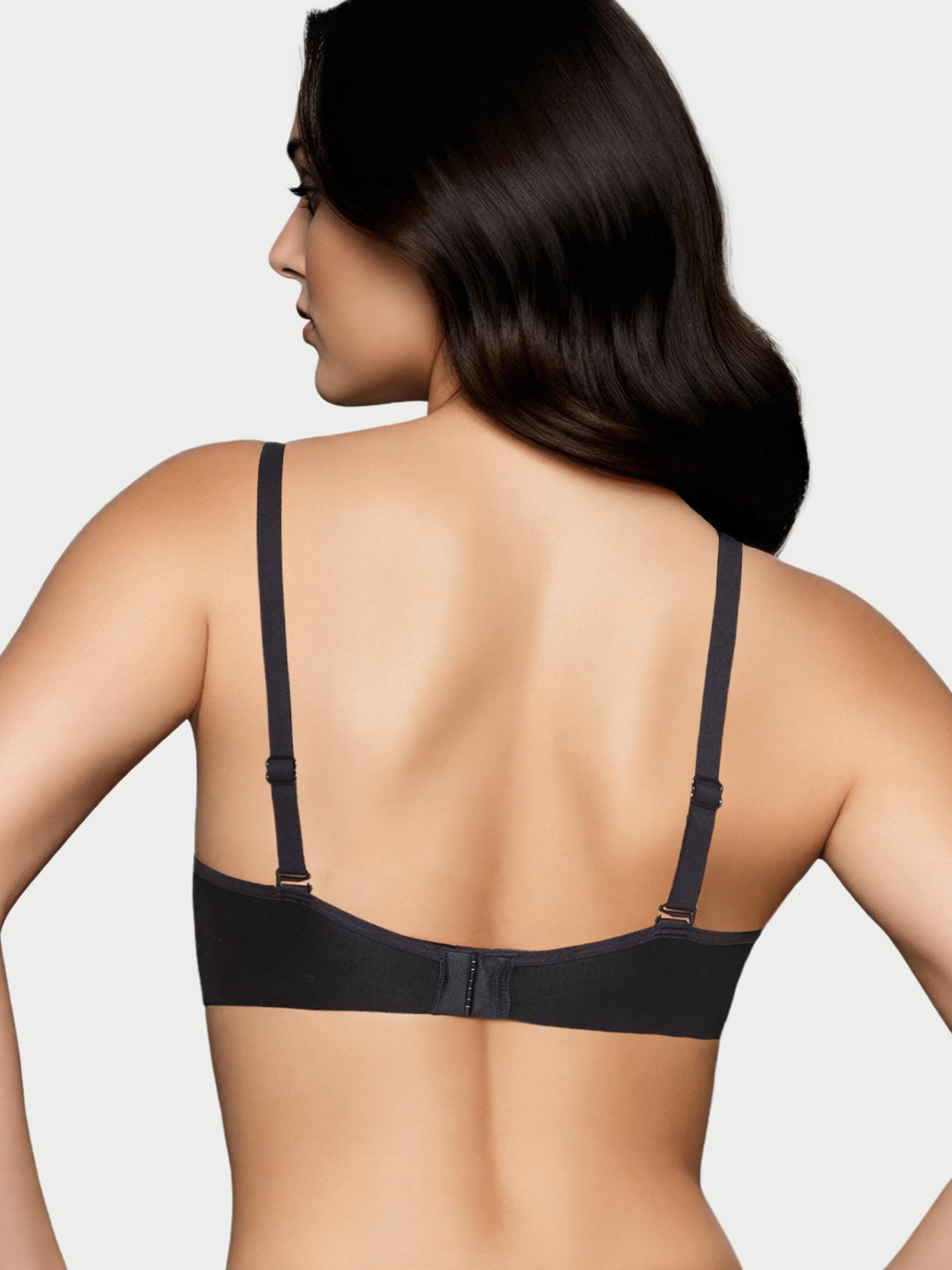 Enamor Reggiseno da donna in cotone di bambù, IB25, in pizzo, 3 volte più morbido, 4 volte più assorbente, antibatterico, imbottito, senza ferretto, ad alta copertura