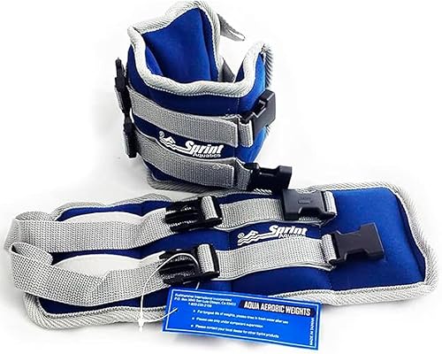 Juego de pesas para tobillo  Par de pesas de neopreno ajustables impermeables duraderas para ejercicios aeróbicos acuáticos, entrenamiento de