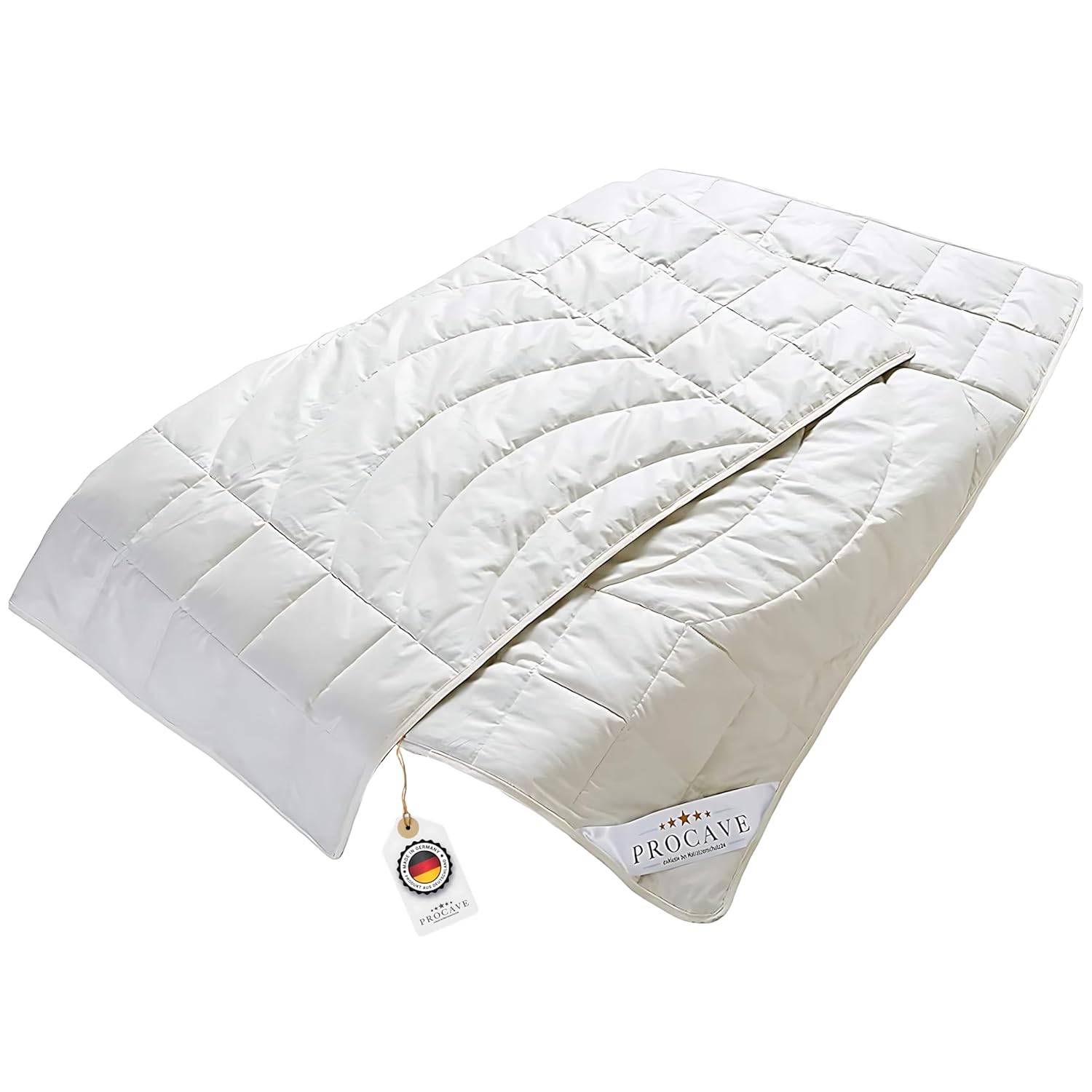 PROCAVE Kamelhaar Exquisit Qualitäts-Bettdecke für den Sommer 155x200cm, leichte Sommerbettdecke, Kamelhaardecke, aus der Natur, atmungsaktiv &…