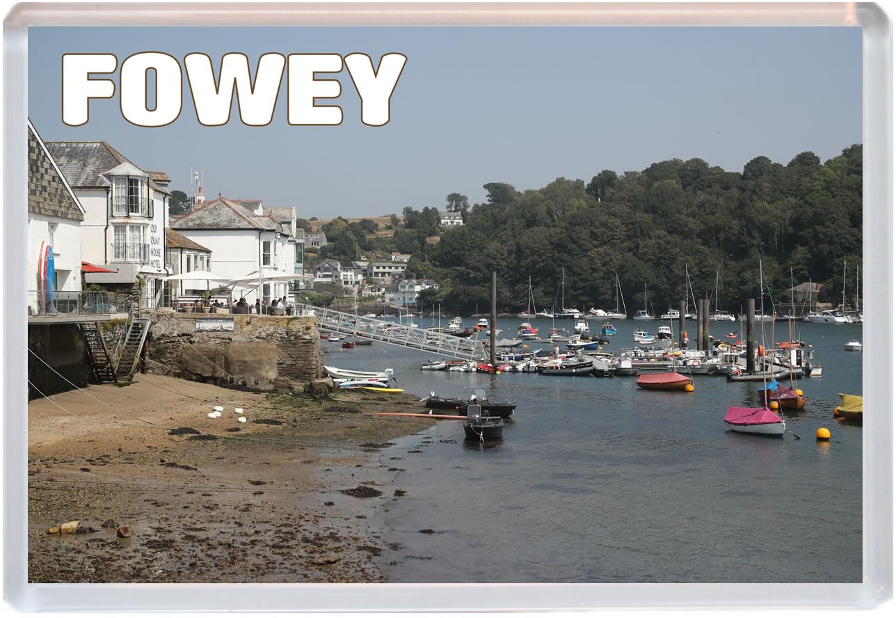 Fowey - Cornwall - Jumbo Fridge Magnet 96 x 67mm BBSFHM1909
