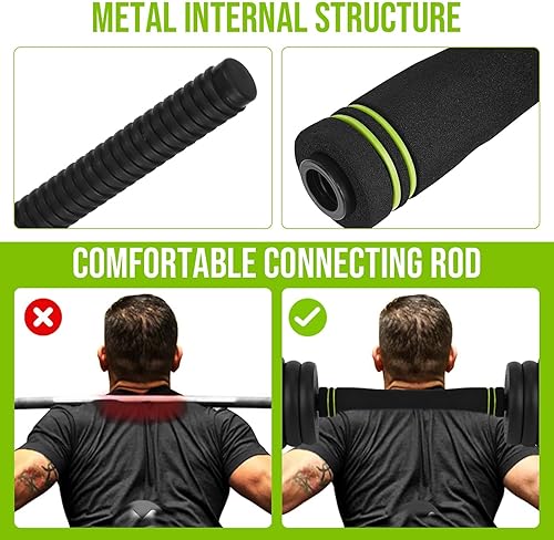 Miniatura 6 de Mancuernas ajustables, juego de pesas libres de 446688 libras con conector, juego de mancuernas de peso 4 en 1 utilizado como pesas rusas, barra,