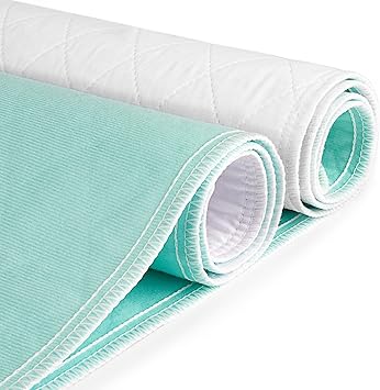 CoolShields Waterproof Bed Pads Incontinence Washable Reusable Bedwetting Mattress Protector Pad for Adults, Elderly and Pets 34 x 36 1 Pack