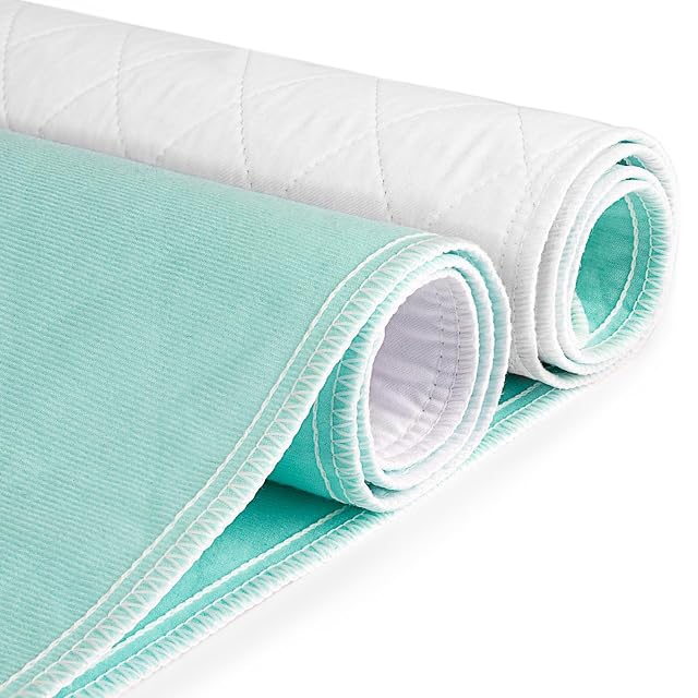 CoolShields Waterproof Bed Pads Incontinence Washable Reusable Bedwetting Mattress Protector Pad for Kids Adults Elderly and Pets 34