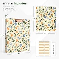 Vista 47 de Ospelelf Mini 3 Ring Binder, 2 Inch, Cute Pink Marble Binder for 5.5" x 8.5" with 5 Tab Dividers, File Folder Labels and Low Profile Clipboards