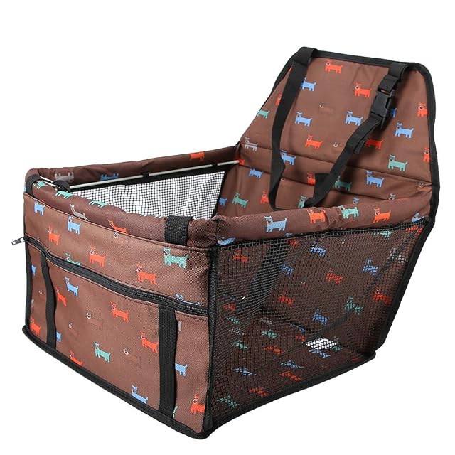 Foto 8 de 8 de lyrlody Asiento de Coche para Perros 3 en 1, Plegable, Transpirable, Lavable, para Mascotas y Gatos
